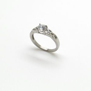 April Stainless Steel Celtic Ring